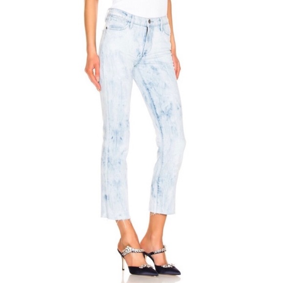 FRAME DENIM • Cloud Blue Tie Dye Le High Straight Leg Jeans - Picture 14 of 16